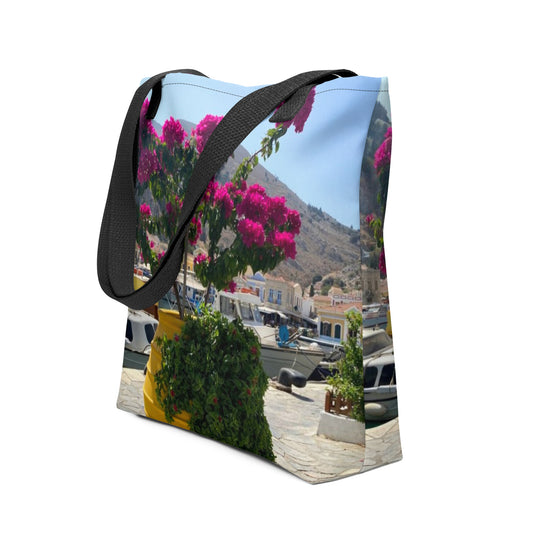 Flowers in Greece Tote bag