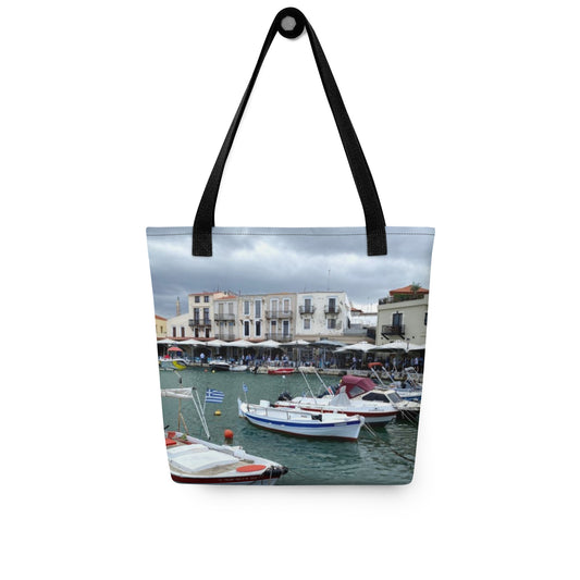 Greek Harbor Tote bag