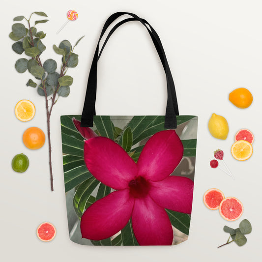 Fuschia Floral Tote bag