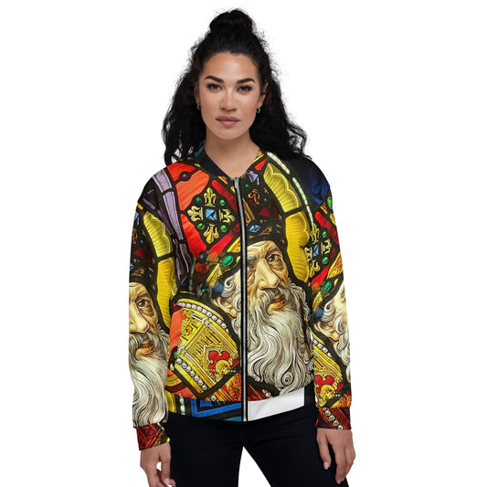 Stained Glass Unisex Bomber Jacket