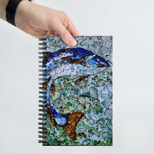 Fish Glass Art Spiral notebook Scotland Collection